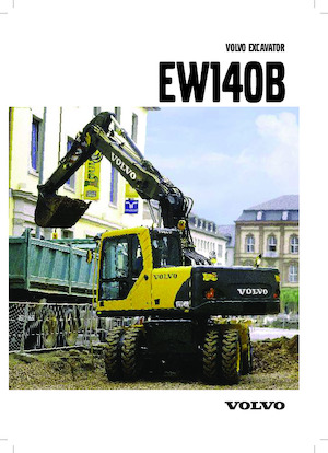 Excavatrice sur pneus Volvo EW140B