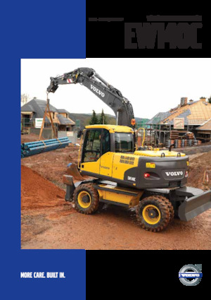 Excavatrice sur pneus Volvo EW140C