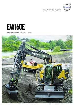 Excavatrice sur pneus Volvo EW160E