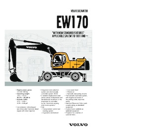 Excavatrice sur pneus Volvo EW170