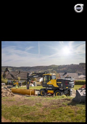 Excavatrice sur pneus Volvo EW220E