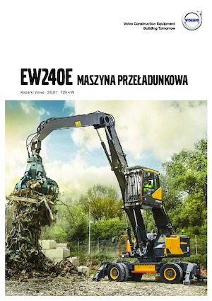Excavatrice sur pneus Volvo EW240E MH