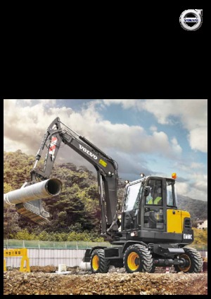 Excavatrice sur pneus Volvo EW60E 