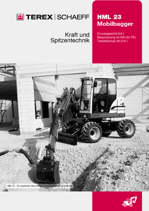 Excavatrice sur pneus Terex-Schaeff HML 23