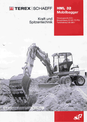 Excavatrice sur pneus Terex-Schaeff HML 32