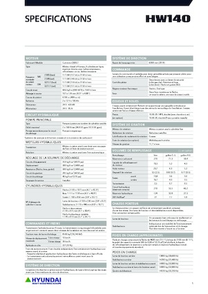 Excavatrice sur pneus Hyundai HW140