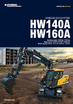 Excavatrice sur pneus Hyundai HW160A