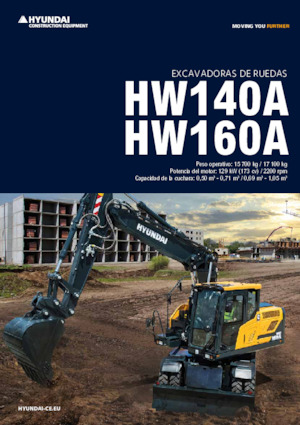 Excavatrice sur pneus Hyundai HW160A