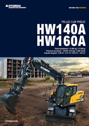Excavatrice sur pneus Hyundai HW140A