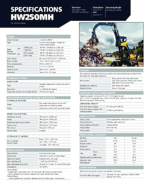 Manipulateurs de matériaux Hyundai HW250MH