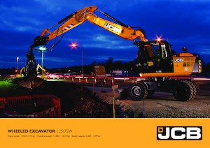Excavatrice sur pneus JCB JS175W