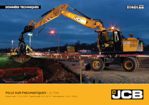Excavatrice sur pneus JCB JS175W