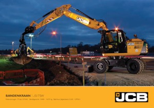 Excavatrice sur pneus JCB JS175W