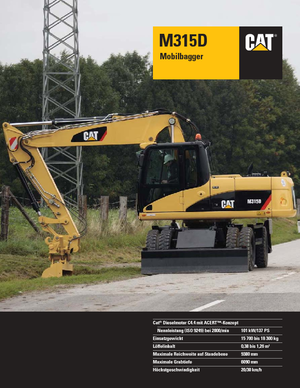 Excavatrice sur pneus Caterpillar M315D VAH