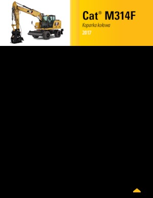 Excavatrice sur pneus Caterpillar M314F