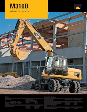 Excavatrice sur pneus Caterpillar M316D