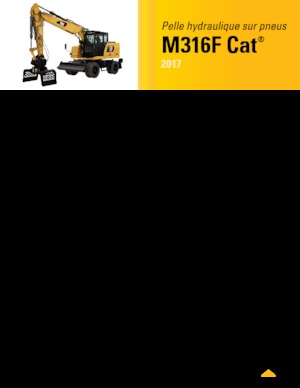 Excavatrice sur pneus Caterpillar M316F