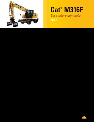 Excavatrice sur pneus Caterpillar M316F