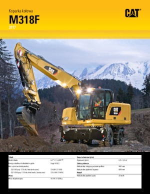 Excavatrice sur pneus Caterpillar M318F