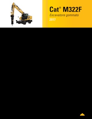 Excavatrice sur pneus Caterpillar M322F