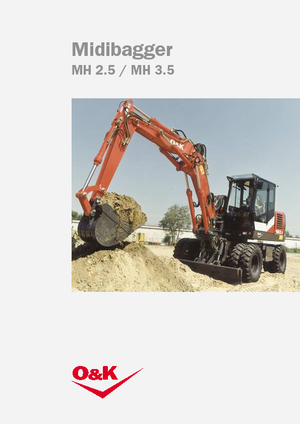Excavatrice sur pneus O&K MH 3.5