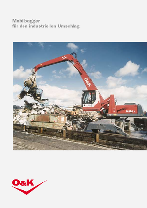 Excavatrice sur pneus O&K MH 6.5 HD