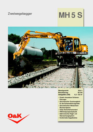 Excavatrice sur pneus O&K MH 5 S - A4