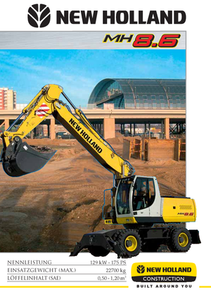 Excavatrice sur pneus O&K MH 8.6