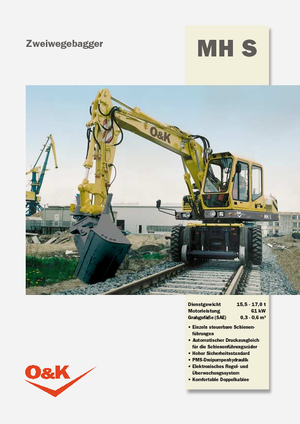 Excavatrice sur pneus O&K MH S