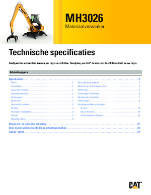 Manipulateurs de matériaux Caterpillar MH3026