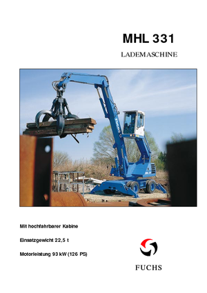 Manipulateurs de matériaux Fuchs MHL 331