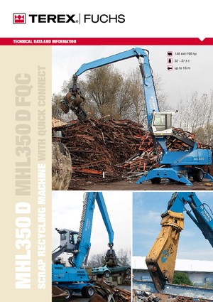 Manipulateurs de matériaux Terex-Fuchs MHL 350 D