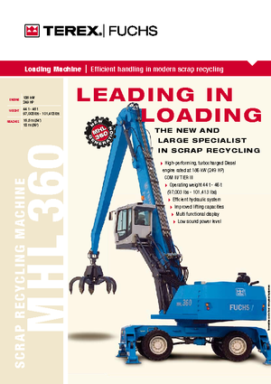 Manipulateurs de matériaux Terex-Fuchs MHL 360 D