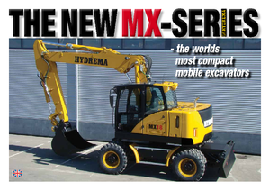 Excavatrice sur pneus Hydrema MX 16