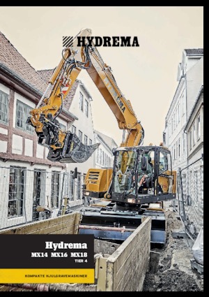 Excavatrice sur pneus Hydrema MX 14