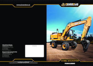 Excavatrice sur pneus PowerPlus PP160W-XI ADVANCE