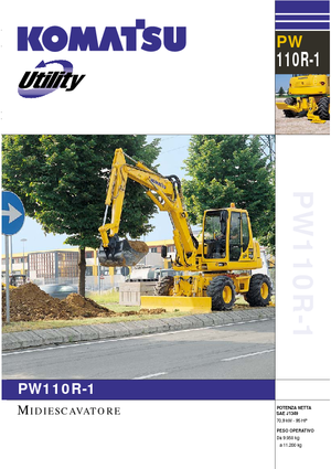 Excavatrice sur pneus Komatsu PW110R-1