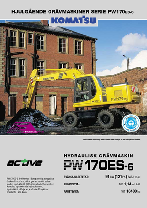 Excavatrice sur pneus Komatsu PW170-6