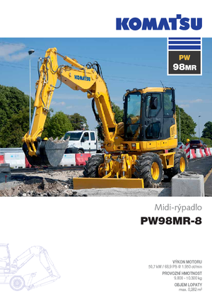 Excavatrice sur pneus Komatsu PW98MR-8