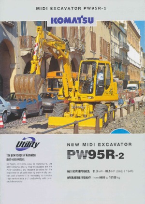Excavatrice sur pneus Komatsu PW95 R-2