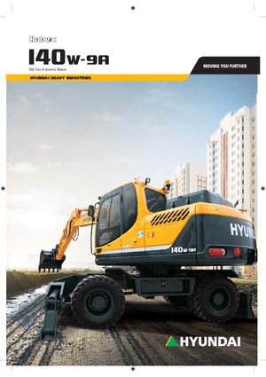 Excavatrice sur pneus Hyundai R 140 W 9 A