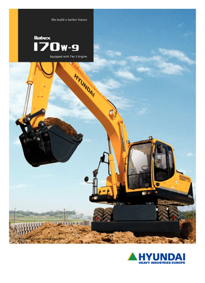 Excavatrice sur pneus Hyundai R 170 W 9
