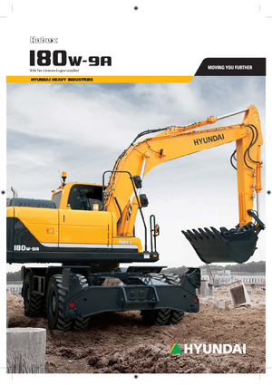 Excavatrice sur pneus Hyundai R 180 W 9 A