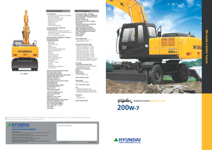 Excavatrice sur pneus Hyundai R 200 W 7