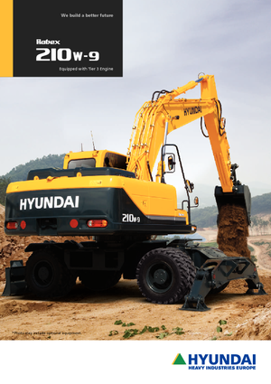 Excavatrice sur pneus Hyundai R 210 W 9 A