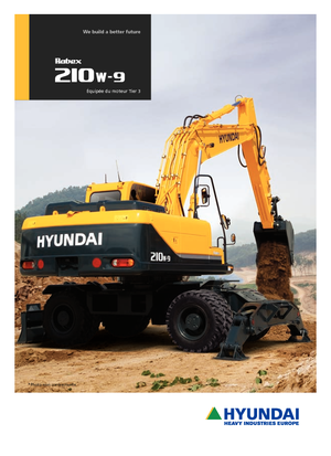 Excavatrice sur pneus Hyundai R 210 W 9