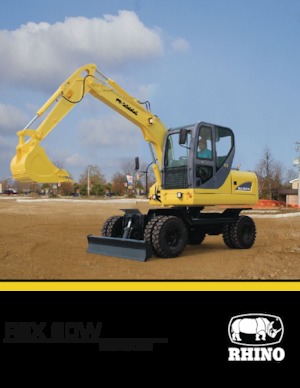 Excavatrice sur pneus RHINO REX60W
