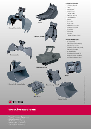 Excavatrice sur pneus Terex S2