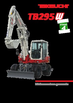 Excavatrice sur pneus Takeuchi TB 295W