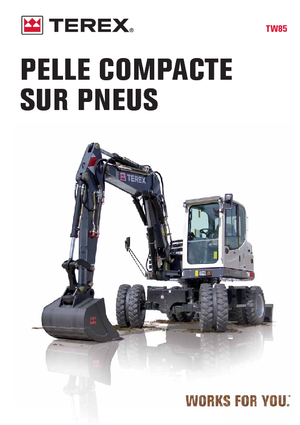 Excavatrice sur pneus Terex TW 85